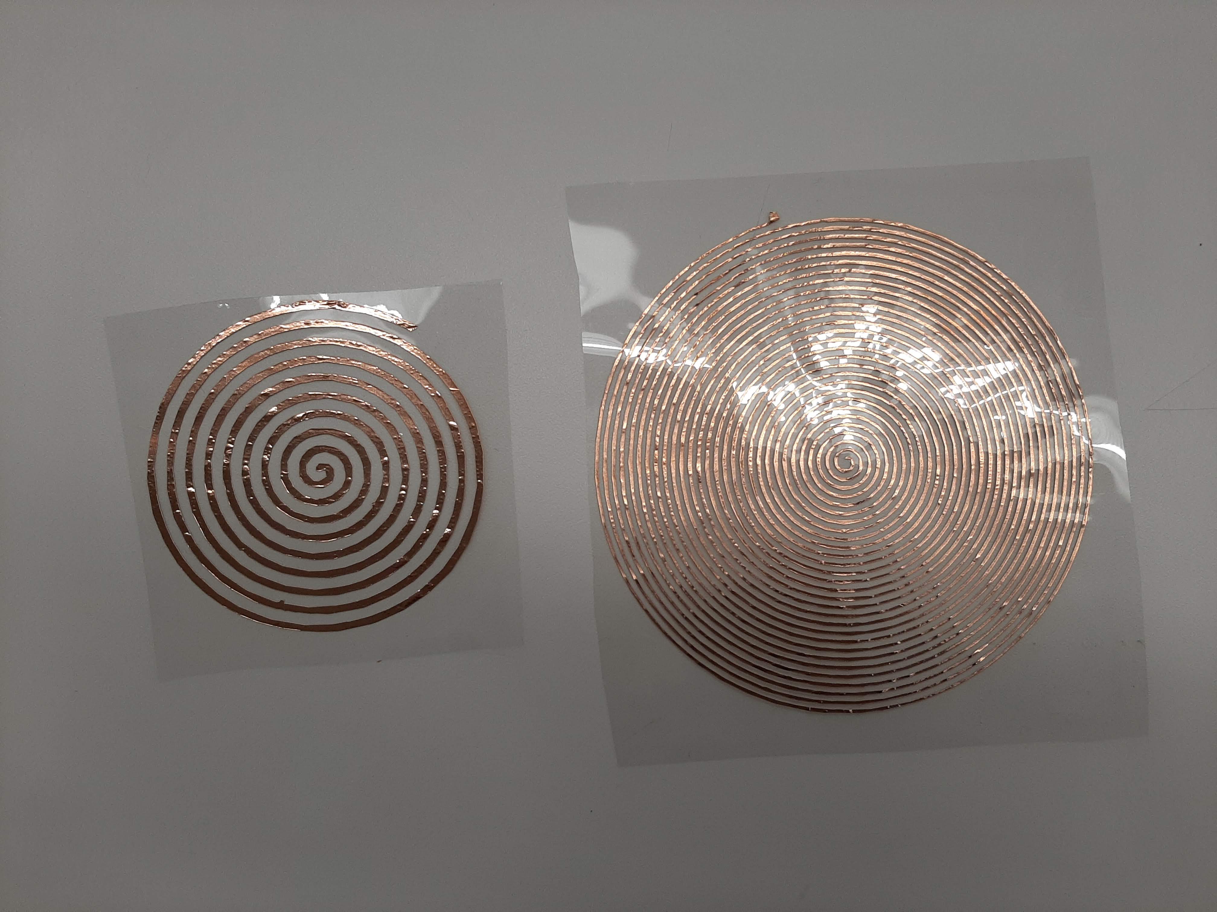Vinyl Cut Copper Tape Speakers project image