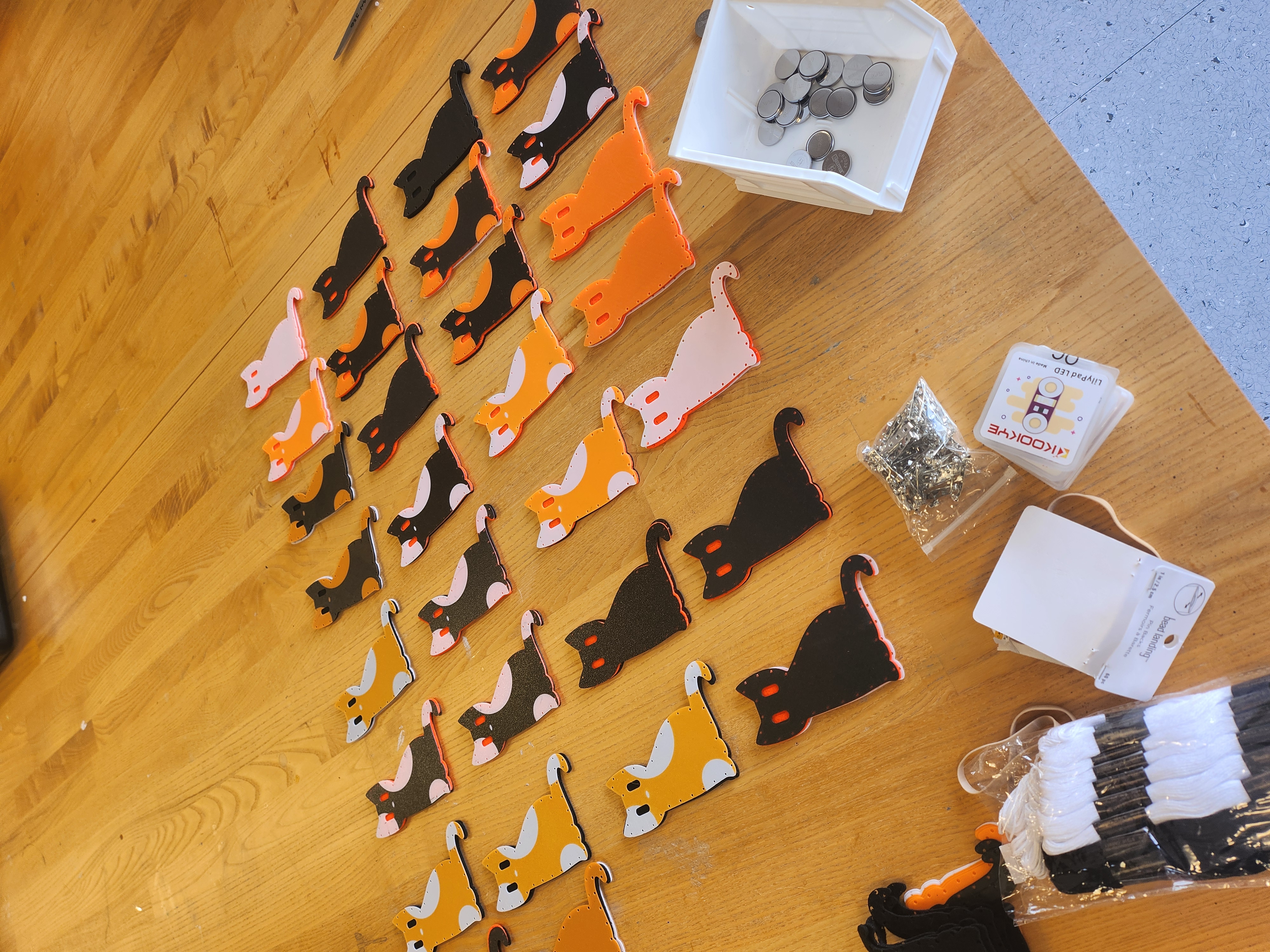 eTextiles Workshop Halloween Cats project image