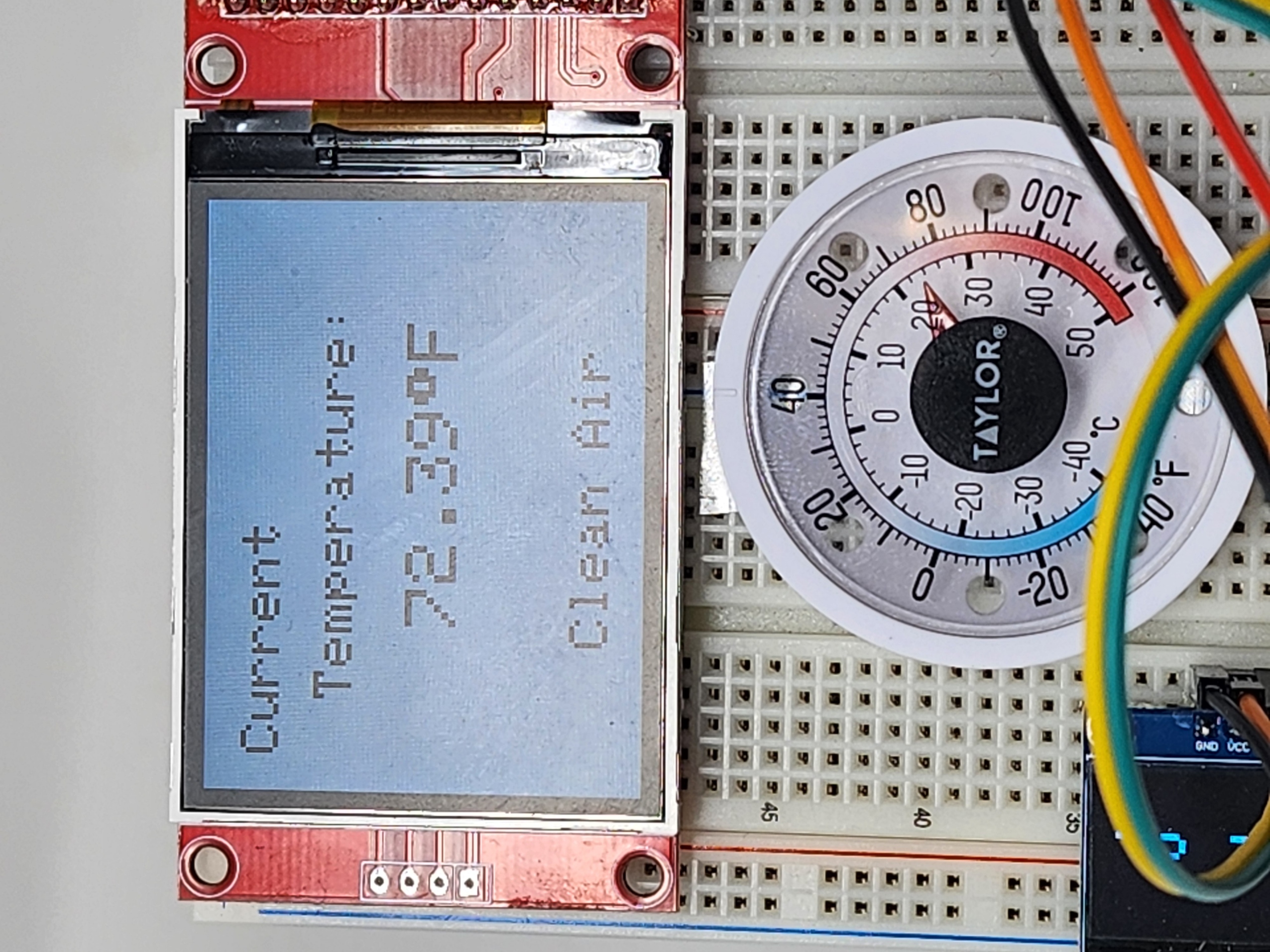 Image of the temperature sensor calibration process